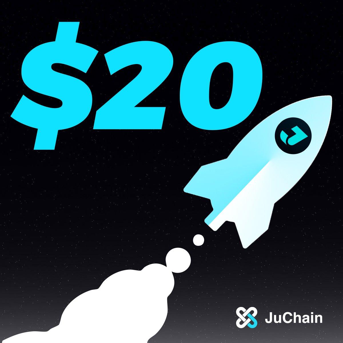 🚀 $JU just crossed $20!!